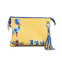 Женская сумка-клатч с ручной росписью "Птички" фото
