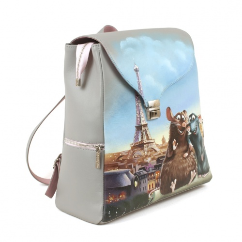 Рюкзак с рисунком "Рататуй" с рисунком, росписью, принтом - фото фото 4