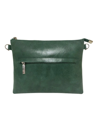 Сумка через плечо из натуральной кожи и замши с вышивкой «Кролик» — кросс боди ручной работы с принтом фото 9