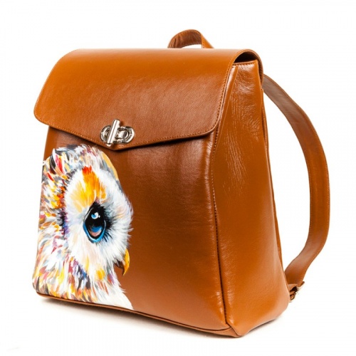 Рюкзак "Совка" с рисунком, росписью, принтом - фото фото 2