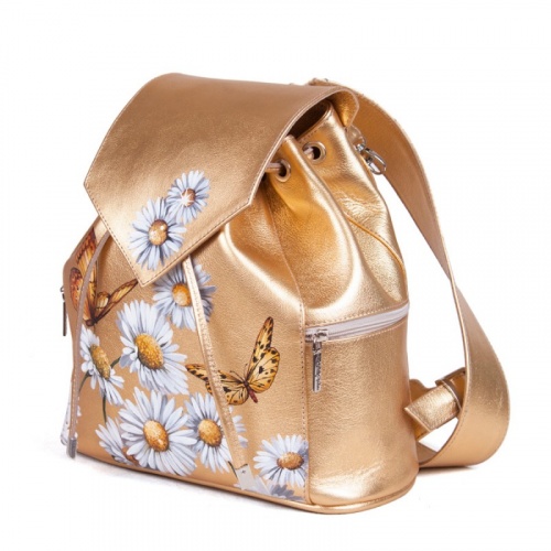 Рюкзак "Ромашки золотые" с рисунком, росписью, принтом - фото фото 3