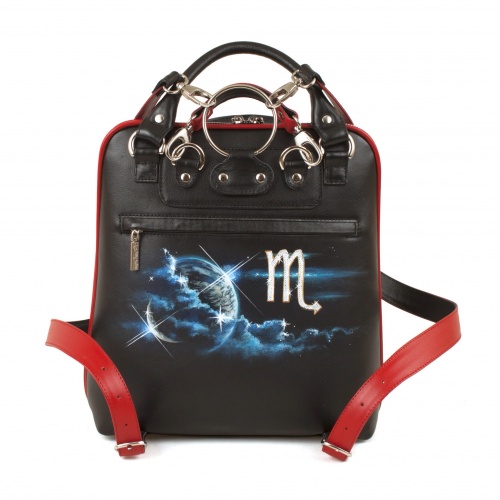 Женская сумка-рюкзак с росписью "Скорпион" фото фото 2