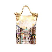 Женская сумка шоппер "Летний дождь" с рисунком, принтом, росписью фото