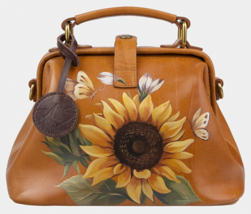 Женская сумка с цветком "Подсолнухи" фото