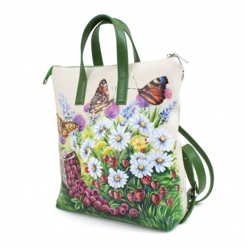 Женская сумка-рюкзак с красивым рисунком "Летняя" фото фото 4