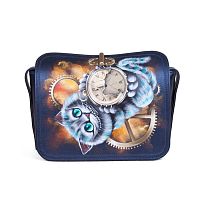 Женская сумка через плечо "Приятных сновидений" с росписью, принтом - фото