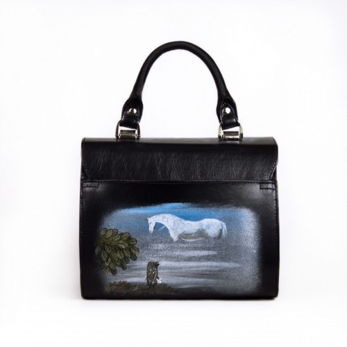 Женская сумочка с рисунком "Ёжик в тумане" фото фото 3