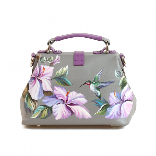 Женская сумка-саквояж с цветами "Колибри" фото фото 4