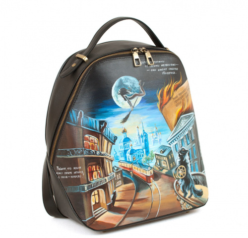 Женский рюкзак с авторским рисунком "Мастер и Маргарита" фото фото 3