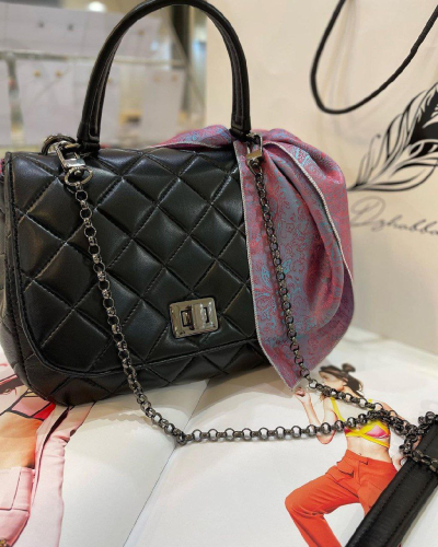 Женская стеганая сумка на цепочке через плечо с внутренней вышивкой Царевна на заказ | Sumnizza фото 6