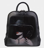 Женский рюкзак с рисунком девушки "Незнакомка" фото