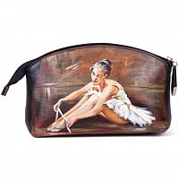 Косметичка "Балерина" с рисунком, росписью, принтом - фото