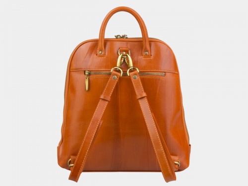 Женский рюкзак из кожи с росписью "Изумрудный город" фото фото 3