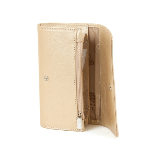 Женский кожаный кошелек-визитница с рисунком "Полет" - кожаный женский кошелек-портмоне ручной работы с рисунком |  Sumnizza фото 2