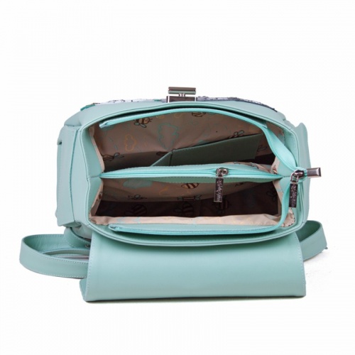 Женский рюкзак с аппликацией и росписью "Совята на ветке" фото фото 5
