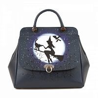 Женская сумка-портфель из натуральной кожи "Маргарита" с рисунками, росписью ручной работы - фото