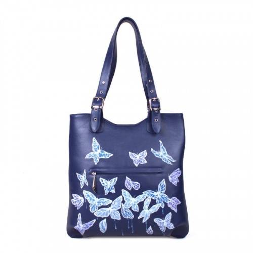 Женская сумка на плечо "Девушка с бабочками" фото фото 4