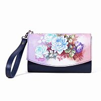 Женская сумочка кошелёк "Розы" с рисунком, росписью, принтом - фото