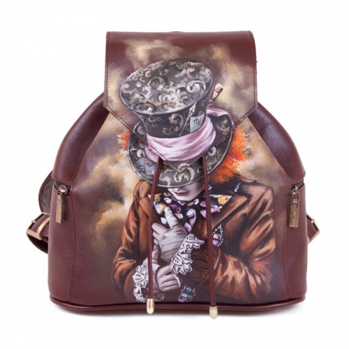Рюкзак "Шляпник" с рисунком, росписью, принтом - фото