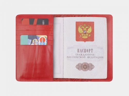 Обложка для паспорта премиум "Красная королева" фото фото 3
