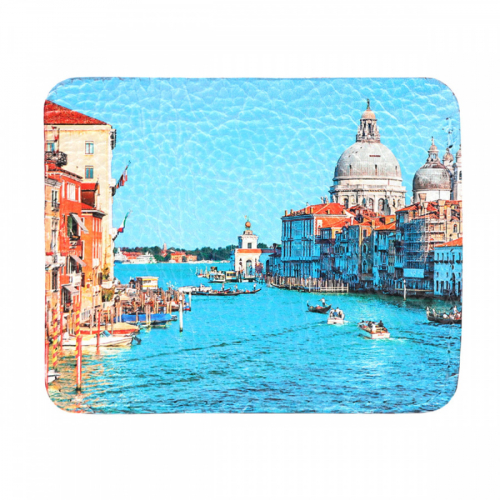 Кожаный конверт под карты и купюры с фото-принтом "Венеция" фото