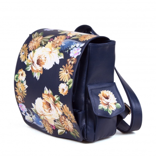 Рюкзак с карманами с росписью цветов "Поляна" фото фото 2