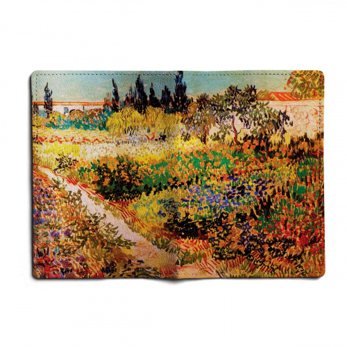 Обложка на паспорт с принтом "Ван Гог, Цветущий сад" фото фото 2