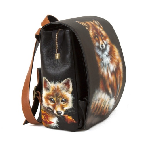 Женский рюкзак с рисунком лисы "Рыжая лисичка" фото фото 4