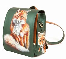 Женская сумка-рюкзак с рисунком лисы "Плутовка" фото
