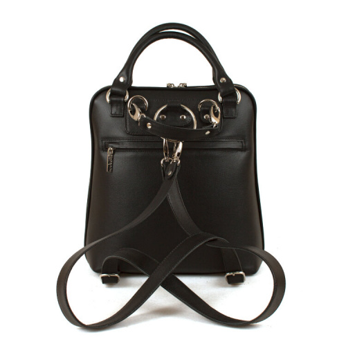 Черная сумка-рюкзак с росписью "Дама в Венеции" фото фото 2
