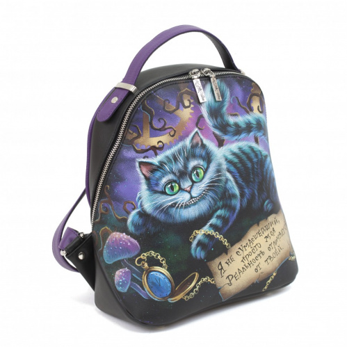 Рюкзак с рисунком чеширского кота "Чешир на отдыхе" фото фото 2