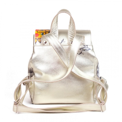Дизайнерский рюкзак с росписью "Слоники" фото фото 3