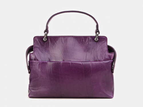 Женская кожаная сумка с росписью "В гостях у Чешира" фото фото 4