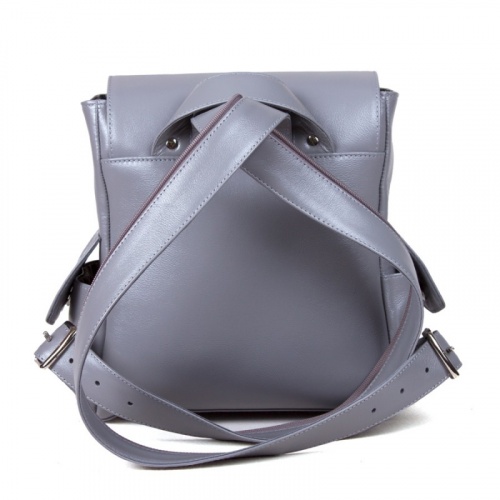 Рюкзак ручной работы с двумя карманами и росписью "Улыбка Чешира" - кожаный рюкзак ручной работы с оригинальным рисунком на заказ |  Sumnizza фото 3