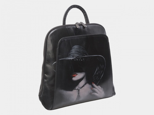 Женский рюкзак с рисунком девушки "Незнакомка" фото фото 2