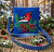 Женская сумочка почтальонка замшевая с вышивкой и рисунком на заказ "Снегирь" — кросс боди с принтом на заказ