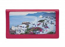 Кожаный конверт для путешествий с принтом "Морской городок" фото