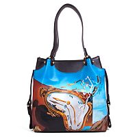 Женская модная сумка тоут с рисунком "Дали" с принтом, рисунком, росписью фото