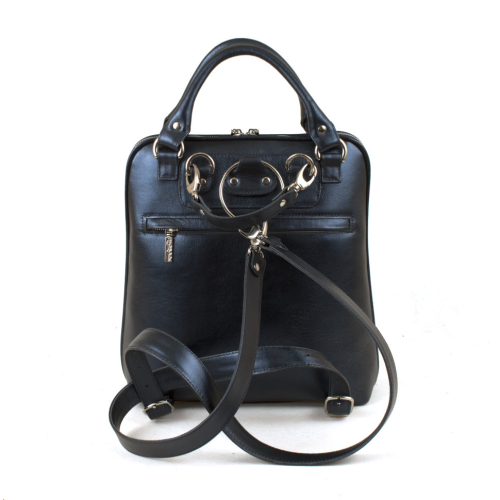 Кожаная сумка рюкзак с рисунком "Полнолуние" ручной работы с рисунком и вышивкой на заказ
 фото 5