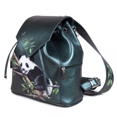 Женский рюкзак "Маленькая панда" с рисунком, росписью, принтом - фото фото 4