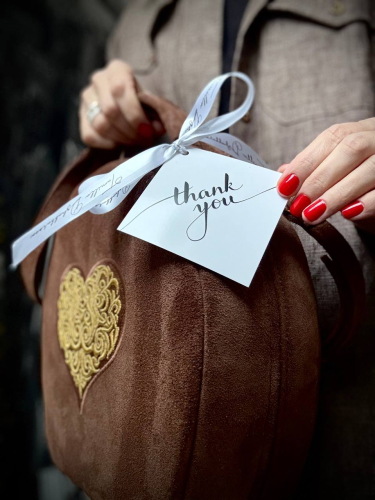 Сумка женская замшевая ручной работы с вышивкой на заказ "Сердце" на заказ | Sumnizza фото 2