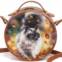 Женская сумка с рисунком кошки "Пушистая кошечка" фото