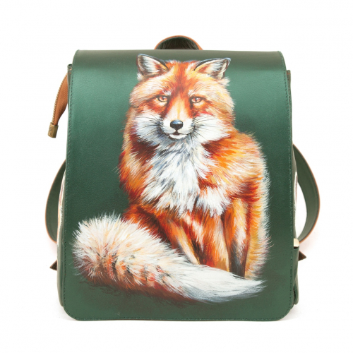 Женская сумка-рюкзак с рисунком лисы "Плутовка" фото фото 2