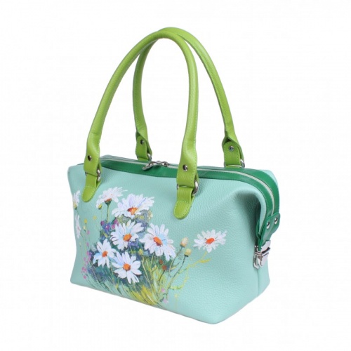 Женская сумка весна лето с росписью "Белые ромашки" фото фото 2
