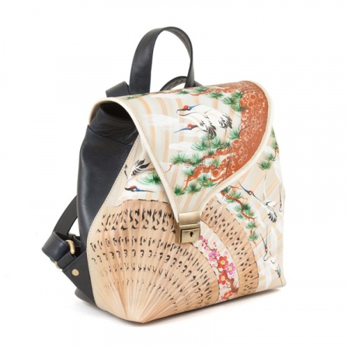 Рюкзак "Японский веер" с рисунком, росписью, принтом - фото фото 3