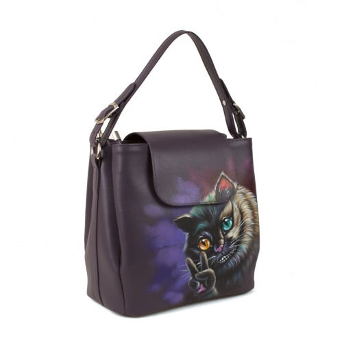 Женская сумка с рисунком "Чеширский кот" фото фото 2
