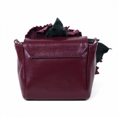 Женская сумка клатч с аппликацией "Коралловая роза" фото фото 2