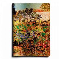 Обложка на паспорт с принтом "Ван Гог, Цветущий сад" фото