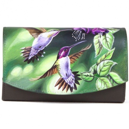 Женский кошелек на заказ "Колибри" фото