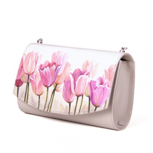 Маленькая сумка-кошелёк через плечо "Тюльпаны" фото фото 2